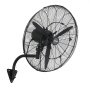 VEVOR Wall Mount Fan, 610 mm Wall Mounted Hanging Fan with Oscillating & Mist, IP44-rated, 3-Speed, Powerful Air Reach, Mechanical Control, Long Airflow for Industry, Commercial, Garage, Workshop