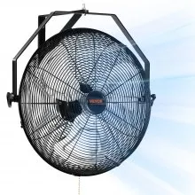 Wentylator ścienny VEVOR 57 cm Wodoodporny oscylacyjny wentylator ścienny 3 prędkości 4150 CFM Komercyjny wentylator mieszkaniowy do chłodzenia Magazyn Szklarnia Warsztat Patio Czarny