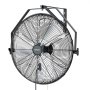 VEVOR 2x 120W Przemysłowy wentylator ścienny 60 cm, oscylacyjny wentylator ścienny 7 m/s z 3 prędkościami i regulowanym kątem nachylenia, komercyjny wentylator przemysłowy do warsztatu, garażu, magazynu, siłowni, czarny