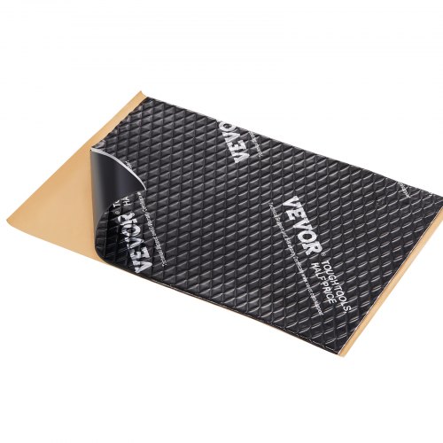 VEVOR 10-częściowy zestaw mat izolacyjnych do samochodów, 0,9 m², maty antyhałasowe, 368,3 x 254 mm, izolacja pojazdu, grubość 80 mil (2 mm), folia aluminiowa, mata wygłuszająca, odporna na ciepło, ochrona przed hałasem, izolacja akustyczna, wygłuszenie