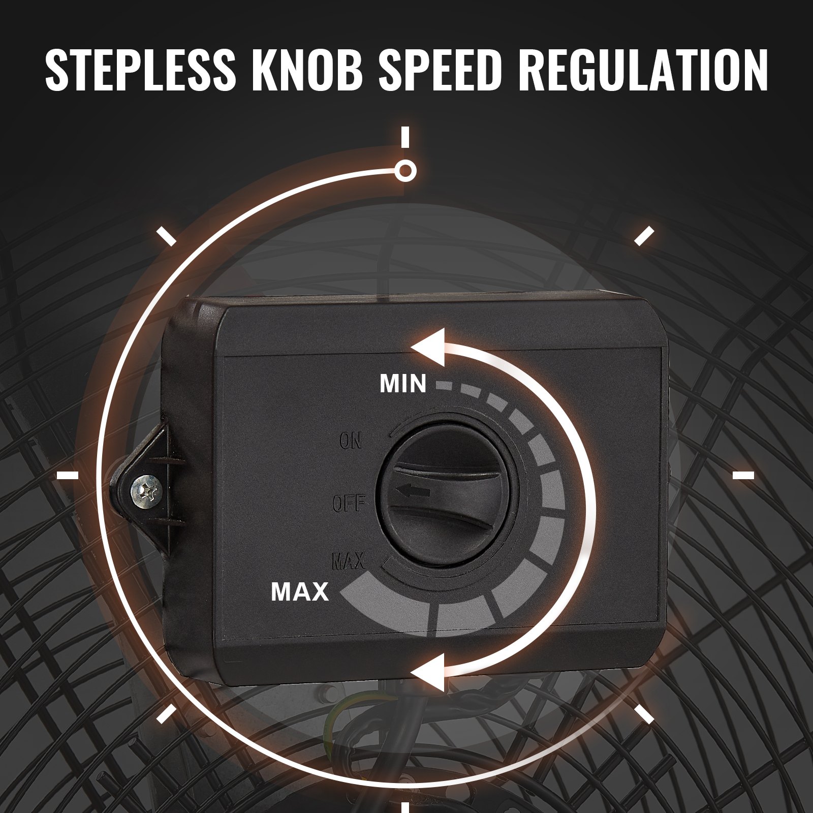 Wentylator bębnowy VEVOR, wentylator podłogowy, do intensywnego użytku komercyjnego, bezstopniowa prędkość 8900 CFM, regulowany w zakresie 360°, pochylany przemysłowy wentylator podłogowy do magazynu, warsztatu, fabryki