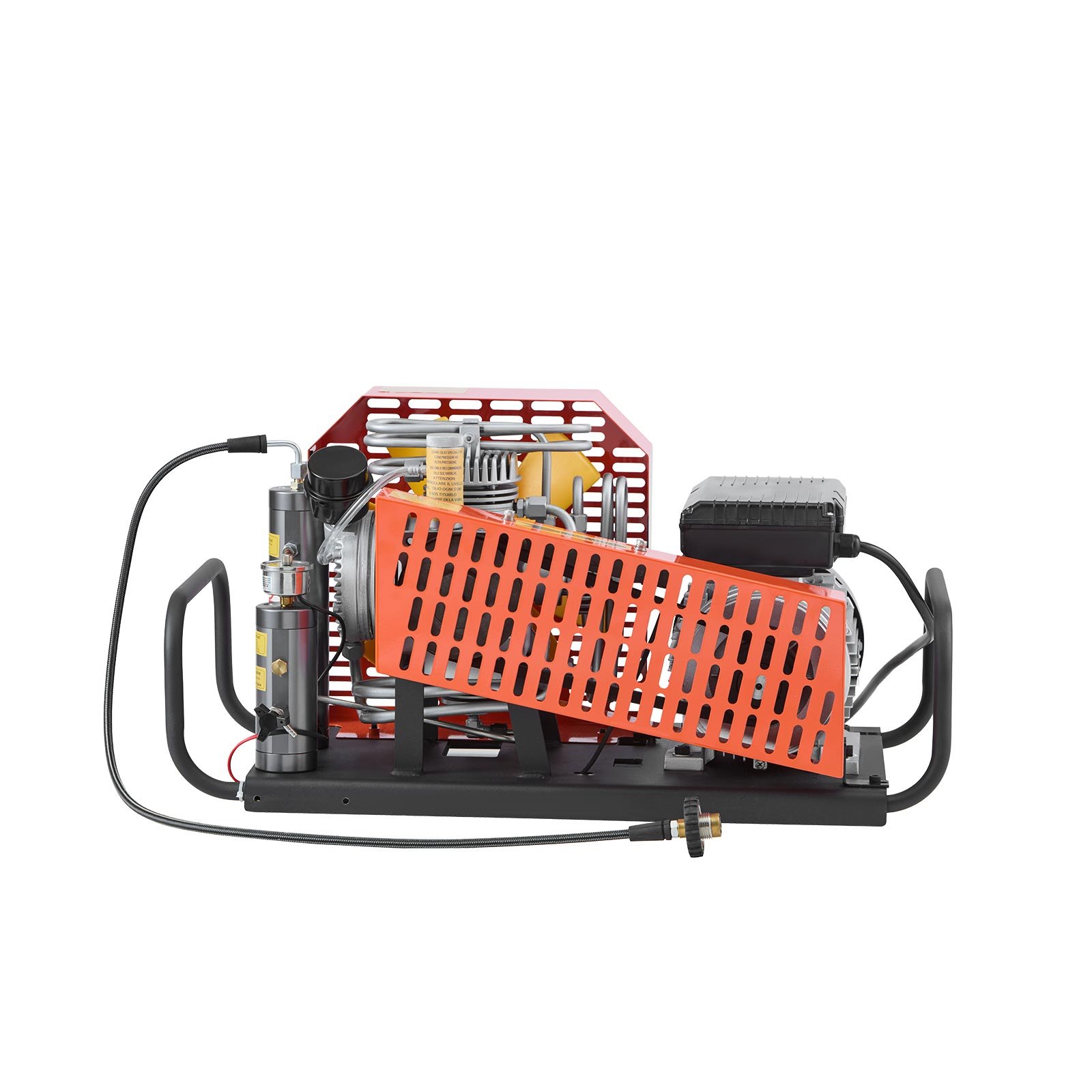 Kompresor powietrza VEVOR PCP, 30 MPa, kompresor nurkowy 4-cylindrowy, kompresor powietrza do oddychania 60 l/min, układ chłodzenia wentylatorem, wysokociśnieniowy kompresor powietrza do butli nurkowej, paintball, wiatrówka PCP, sprzęt strażacki