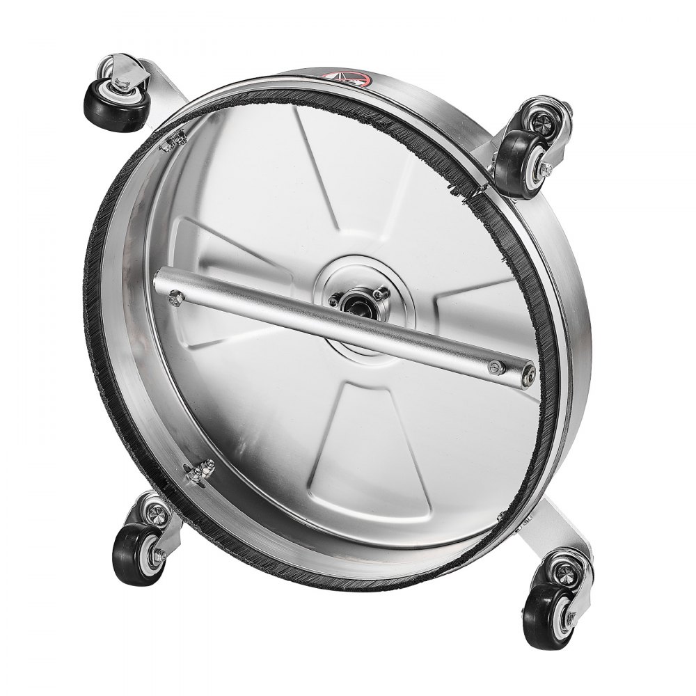Myjka ciśnieniowa VEVOR 395 mm, myjka ciśnieniowa ze stali nierdzewnej, z 4 kółkami, 276 barów, szybkozłącze 6,35 mm, 2 dysze natryskowe, 2 przedłużone lance do betonu, patio, tarasu