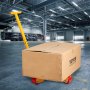 Wózek transportowy VEVOR 3T z uchwytem 425x335x116mm, rolki transportowe ze stali węglowej, przemysłowy, z 3 kółkami poliuretanowymi 360°, rolka Ф165x10mm, obrotowa płyta, pomoc w transporcie mebli, rolka transportowa