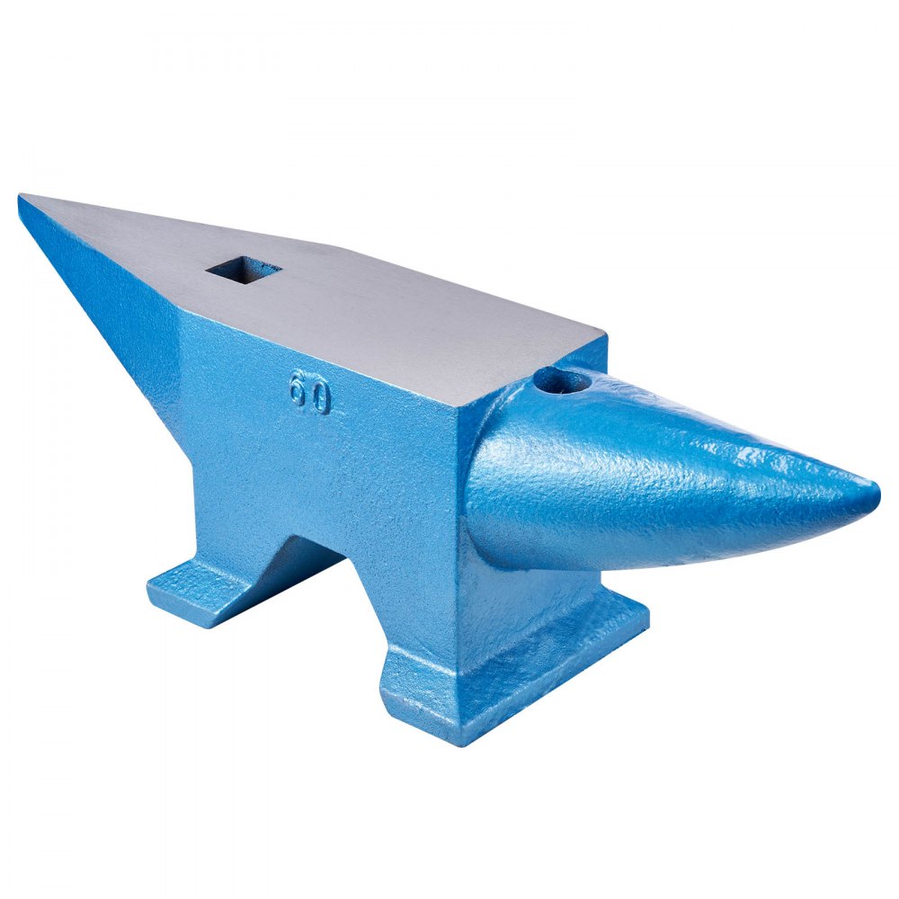 Kuźnia kowadła 60kg kutej stali z okrągłym i kwadratowym otworem