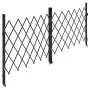 VEVOR Double Folding Security Gate, Lockable Scissor Gate with 360° Swivel Casters, Outdoor Barricade Steel Retractable Gates, for Entry Security, Garage, Warehouse & Pool, 3200 x 1605 mm in (W x H)