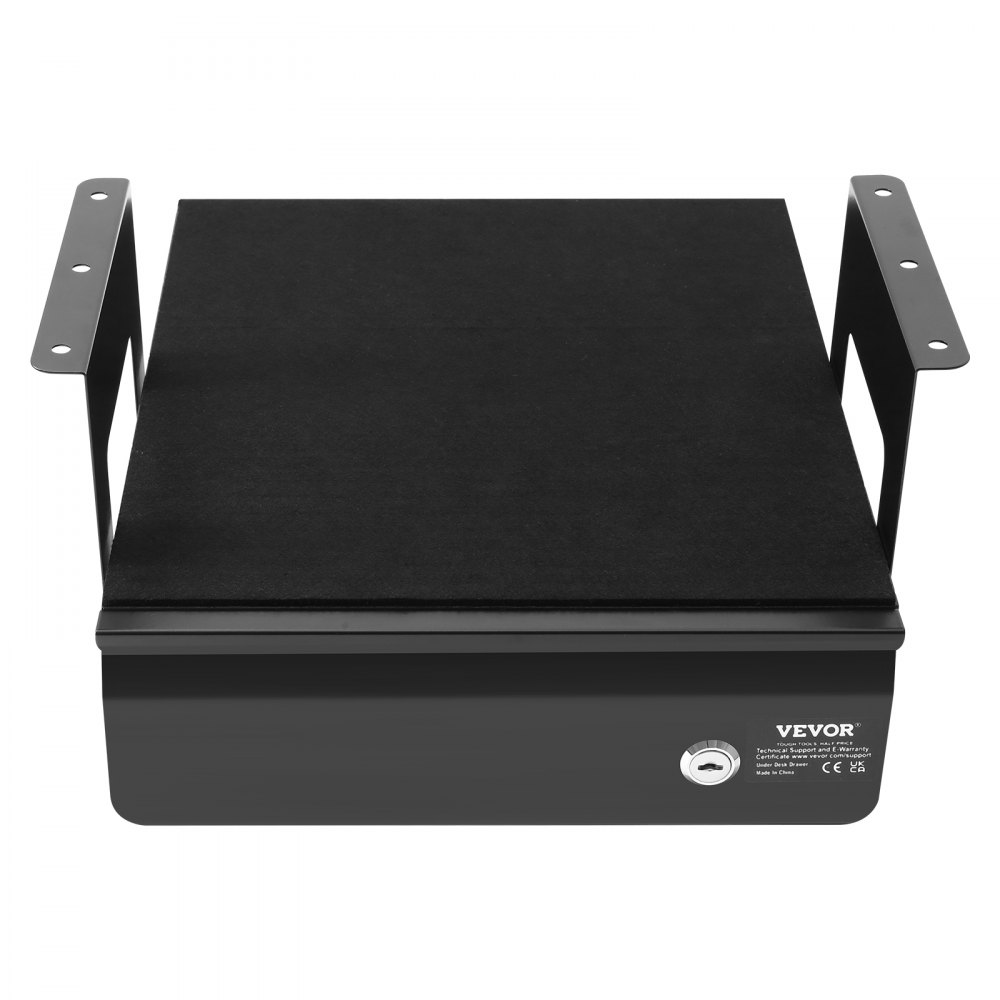 Szuflada pod biurko VEVOR 365x335x185 mm, biurko podblatowe, ukryty organizer do przechowywania, zamykana szuflada na ołówki pod stołem do stanowisk pracy na siedząco i stojąco