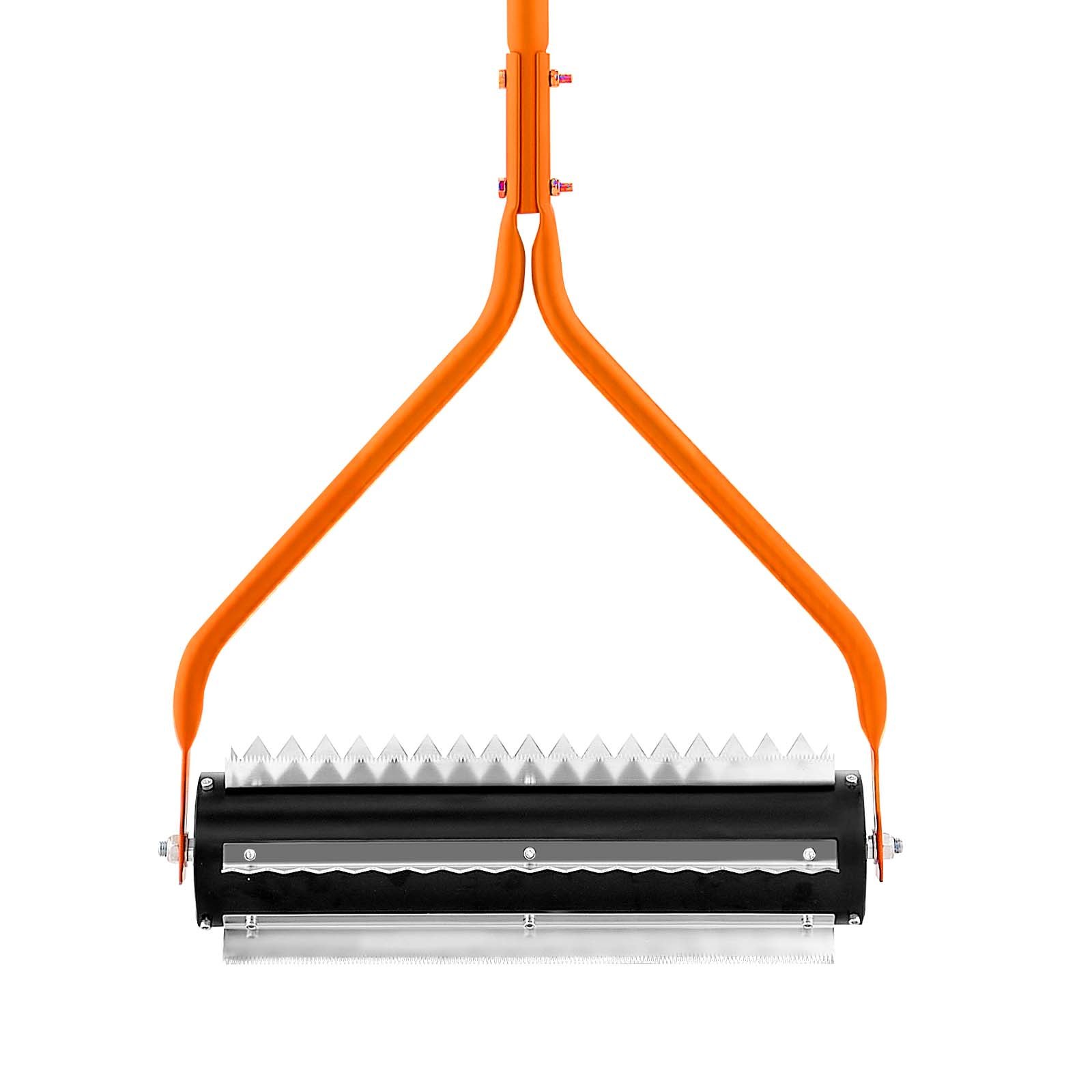 VEVOR Lake Weed Roller, 4.3 m Stainless Steel Lake & Pond Weed Removal Tool, Muck Razer Aquatic & Sludge Tiller, Rid Roots and Muck Buildup, 6 Preassembled Stainless Steel Blades, 4 Aluminum Handles