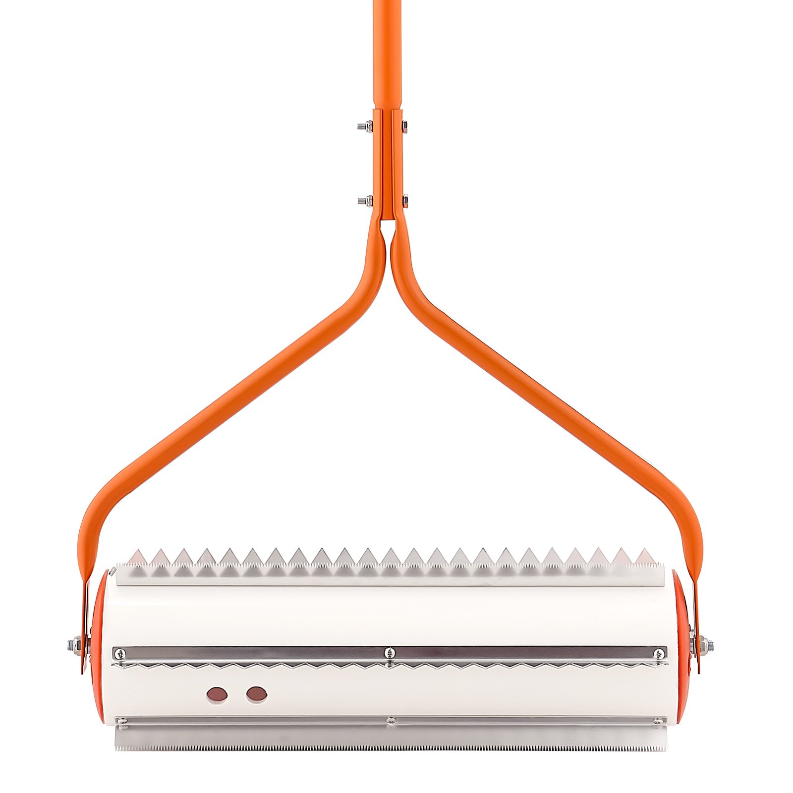 VEVOR Lake Weed Roller, 5.49 m Lake & Pond Weed Removal Tool, Muck Razer Aquatic & Sludge Tiller, Rid Roots and Muck Buildup, 6 Preassembled Stainless Steel Blades, 5 Aluminum Handles, Easy Assembly