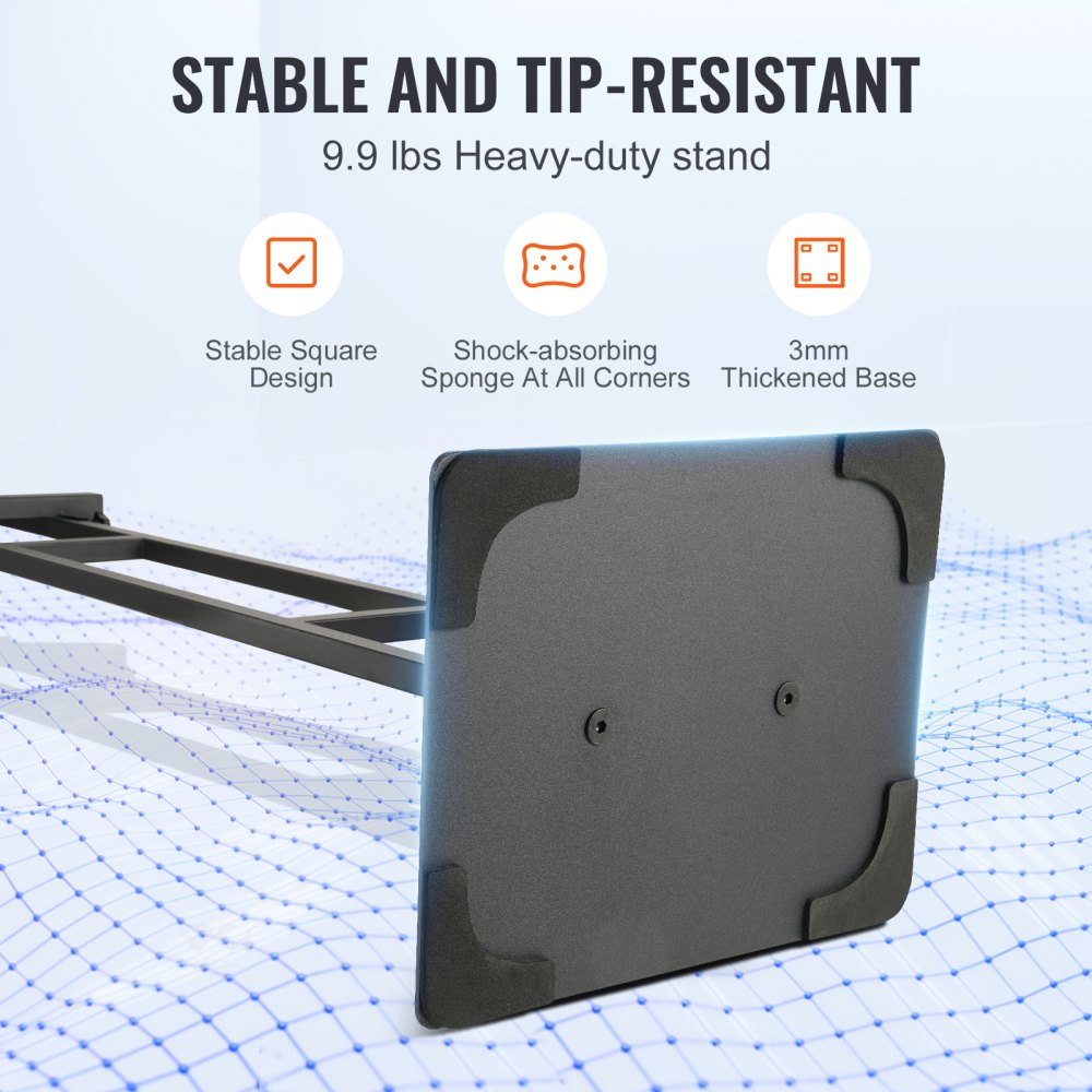 Stojak na plakaty VEVOR, regulowana wysokość do 75 cali, dwustronny, wytrzymały uchwyt na szyldy, stojak na szyldy podłogowe, stojak na banery z amortyzującą podstawą do prezentacji, do tablicy