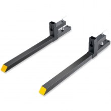 VEVOR 2x dołączane widły do palet 1090x70x230mm karetka wideł 907kg ładowność widły długość całkowita 109cm z ostrzem wideł 76,2cm wózek widłowy zęby do wózka widłowego ładowacz czołowy rama paletowa