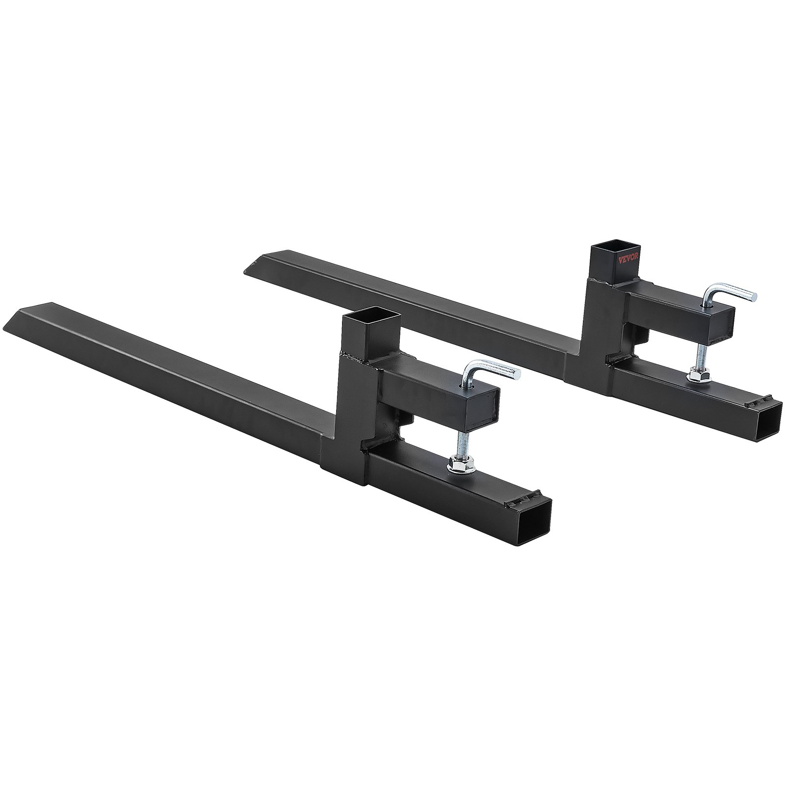 VEVOR 2x widły do ​​palet zaciskane 1090x70x230mm wózek widłowy udźwig 907kg widły o długości całkowitej 109cm z ostrzem wideł 76,2cm wózek widłowy zęby wózka widłowego ładowarka czołowa rama paletowa