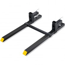 widły do palet VEVOR 1090x70x230mm karetka wideł 907kg nośność widły 109cm długość całkowita z ostrzem 76cm wózek widłowy 495-915mm regulowane zęby wózka widłowego ładowacz czołowy rama paletowa