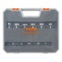 VEVOR 16-piece Forstner drill bit set 6-41mm wood drill bit set carbon steel cup drill bit set HRC48-51 blades centering tip hinge drill bits compatible with drill pistol drills bench drills