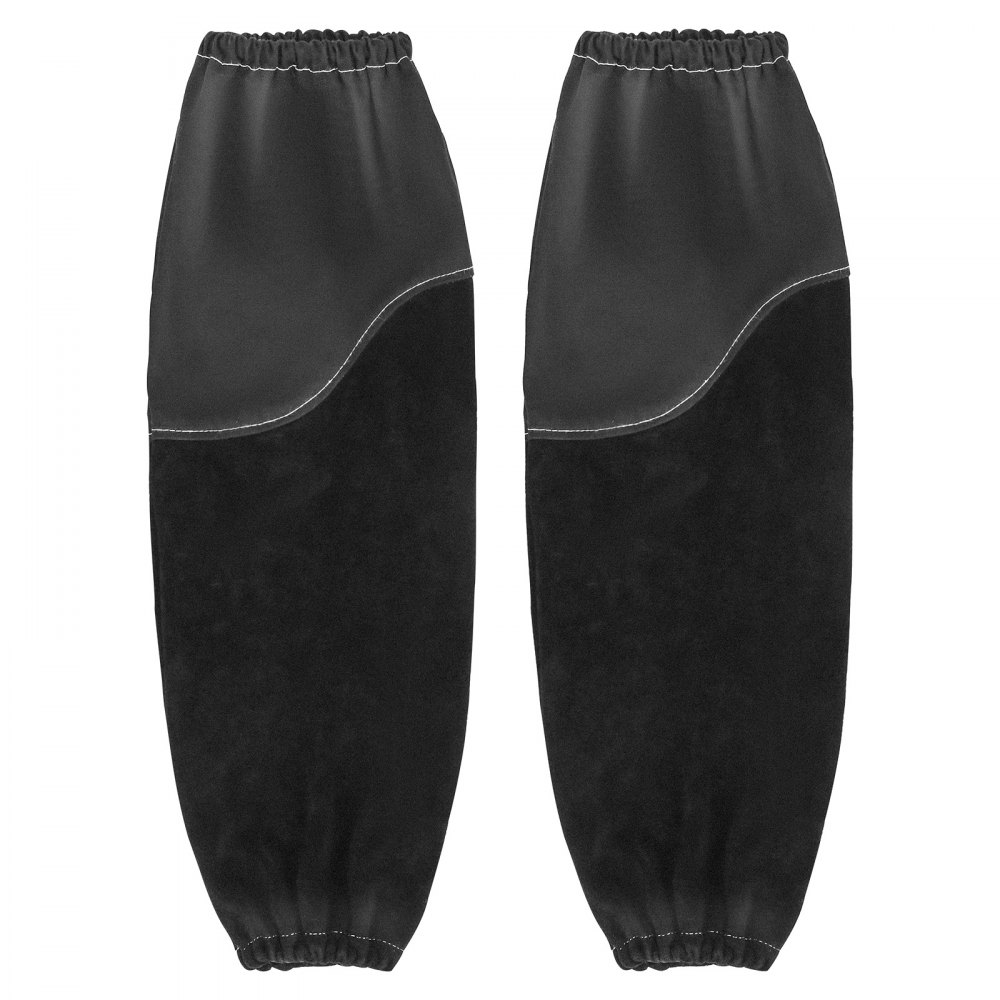 Rękawy spawalnicze VEVOR, 533 x 95 mm, rękawice spawalnicze ze skóry bydlęcej i bawełny trudnopalnej, ochronne rękawy spawalnicze z elastycznymi mankietami do spawania, kowalstwa i obróbki drewna