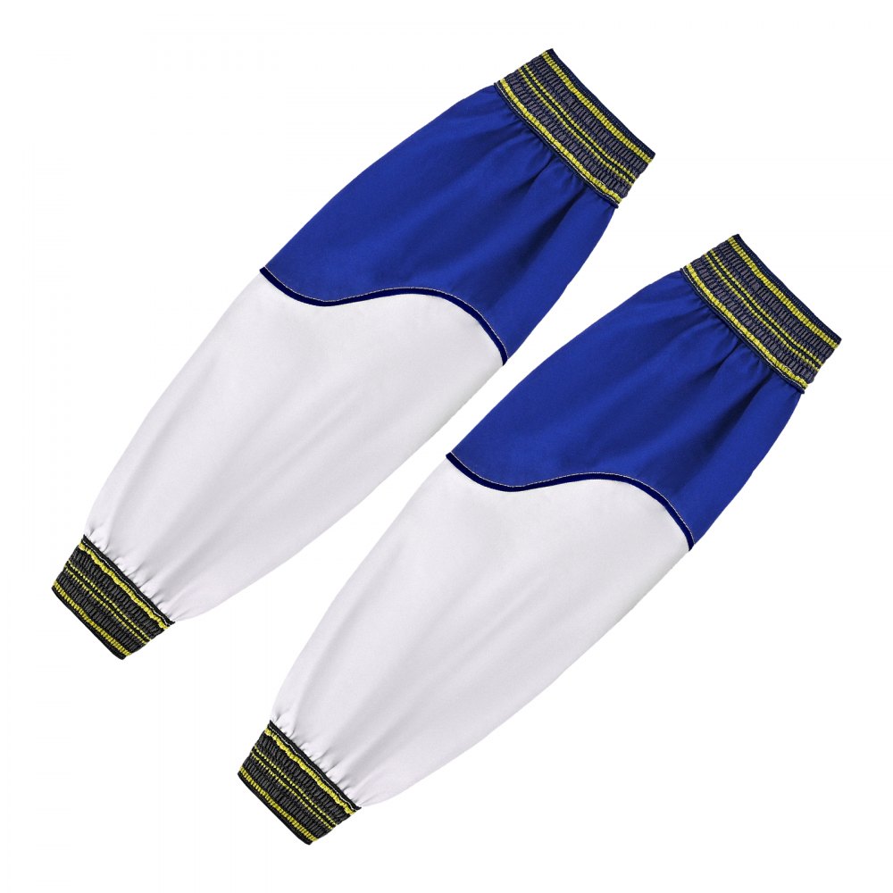 Rękawy spawalnicze VEVOR, 558 x 95 mm, rękawice spawalnicze z owczej skóry i trudnopalnej bawełny, ochronne rękawy spawalnicze z elastycznymi mankietami do spawania, kowalstwa i obróbki drewna