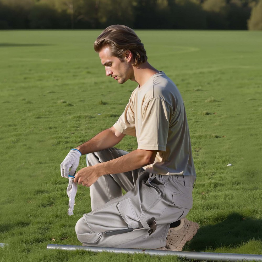 Spodnie VEVOR trudnopalne dla mężczyzn, rozmiar M, bawełniane spodnie cargo, odporne na ogień i rozdarcie, z wieloma kieszeniami, elastyczny pas, spodnie robocze dla spawaczy, na co dzień, szare