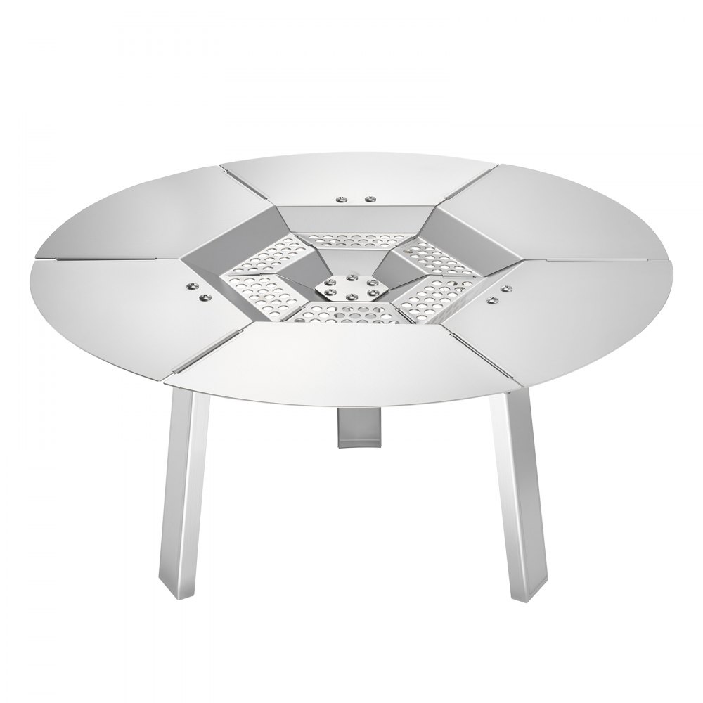 Dyfuzor ciepła do misy ogniowej VEVOR, φ508x254 mm, okrągła osłona termiczna do paleniska na drewno, dyfuzor ciepła ze stali nierdzewnej 304, zdejmowana pokrywa palnika, akcesorium kempingowe