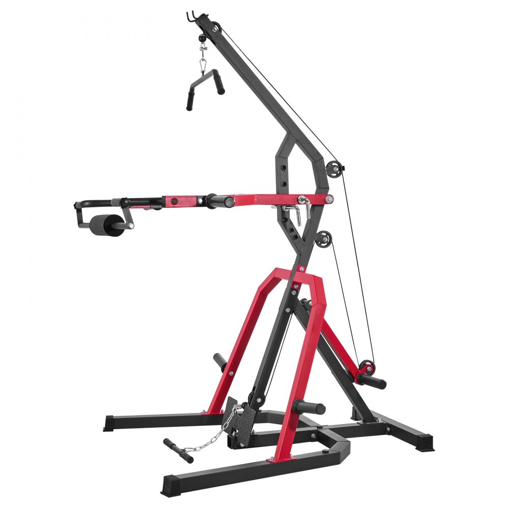 VEVOR Corner Leverage Gym Sprzęt do ćwiczeń domowych z systemem 2:1 Ratio LAT Low Row, maszyna do treningu siłowego do przysiadów, martwego ciągu, wyciskania na ławce, uginania ramion, regulowana stacja do ćwiczeń całego ciała