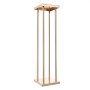 VEVOR Wedding Flower Stand, 10PCS 80cm Column Flower Stand, Floral Stands with Metal Laminate, Cylindrical Cubic Floral Display Rack for Wedding, Party, Birthday, Home, French Gold Centerpiece Stands