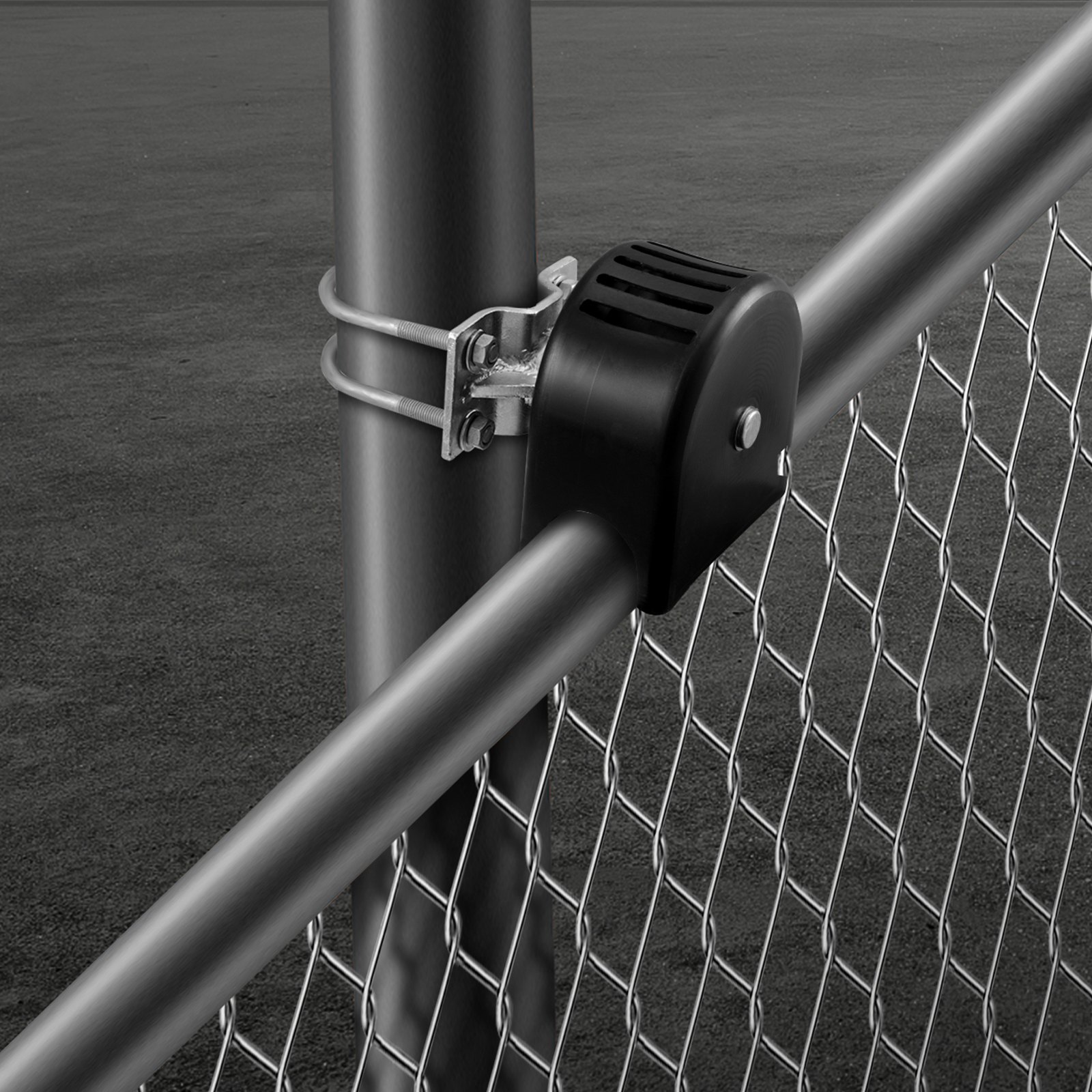 VEVOR sliding gate set, roller gate hardware set with U-shaped wheel groove for cantilever sliding gates and roller doors, sliding gate rollers, 4-rail wheels with cover, heavy-duty sliding roller, black