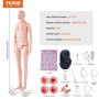 Model manekina męskiego/żeńskiego VEVOR Anatomiczny trening pielęgniarski Nauczanie opieki nad pacjentem