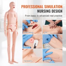 Model manekina męskiego/żeńskiego VEVOR Anatomiczny trening pielęgniarski Nauczanie opieki nad pacjentem