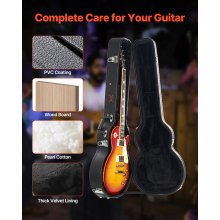 Futerał na gitarę VEVOR Hard Shell Case gitara westernowa LES Paul Guitar 105cm