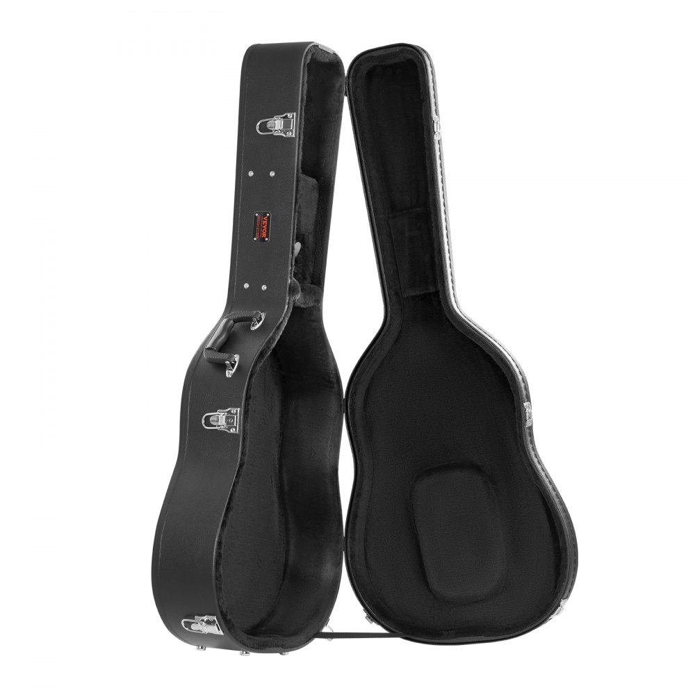 VEVOR Futerał na gitarę Twardy futerał na gitarę westernową zamykany na klucz 110cm (43,41 cala)