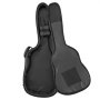Torba gitarowa VEVOR na gitary akustyczne 41 cali z uchwytem do przenoszenia, czarna, plecak na gitarę z piankową wyściółką, zewnętrzną przegrodą na akcesoria i paskami na ramię, 1195 mm, wykonana ze skóry PU
