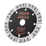 VEVOR Diamond Blades 125 mm, 5-Pack Wall Chaser Saw Blade Cutting Blade, 20 mm Arbor, High-Hardness Diamond Segments, 65Mn Steel Core, Dry Wet Cutting, Clean Edges for Concrete Brick Stone Cement