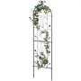 VEVOR Climbing Aid, 38x152 cm, Trellis, Rustproof Metal Espalier for Garden Flowers, Climbing Rose Espalier, Cucumber Support, Climbing Aid, Decorative Tall Clematis Espalier for Courtyards & Lawns