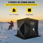 VEVOR 2-osobowy namiot do wędkowania pod lodem Przenośny domek do wędkowania na świeżym powietrzu