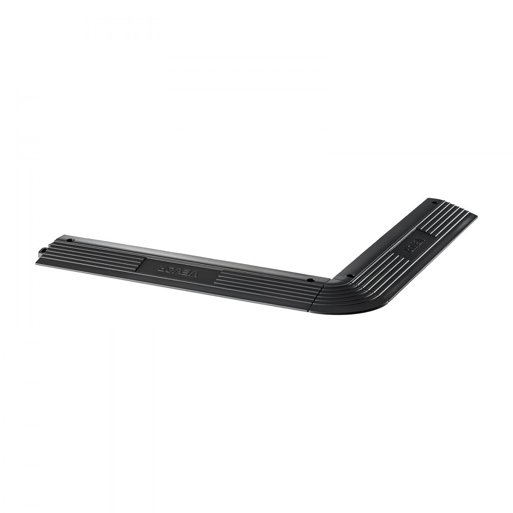VEVOR 11 szt. Sekcja rampy do wykładziny podłogowej w garażu, rampa wjazdowa 31 x 6 cm do płytek zatrzaskowych, rampa PP z 4 narożnikami, antypoślizgowa do podłóg warsztatowych, garażowych, płytek zatrzaskowych, TYLKO do mat drenażowych VEVOR