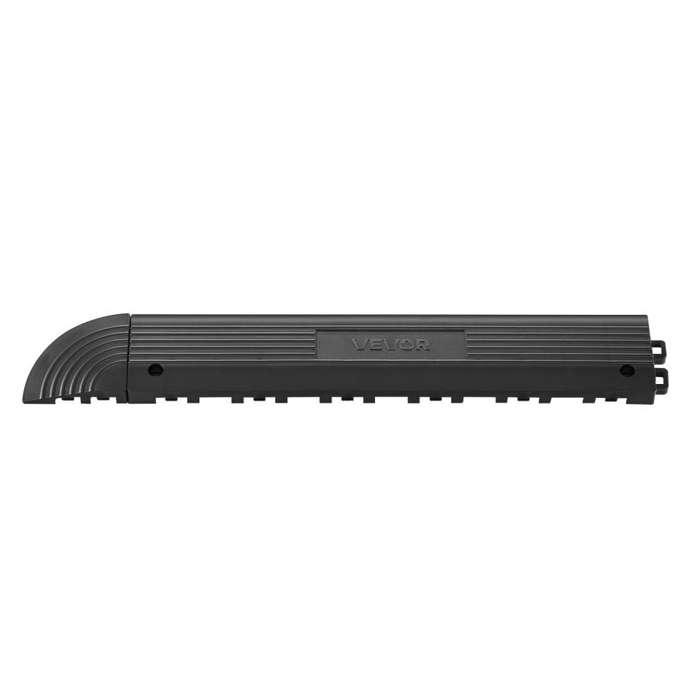 VEVOR 11 szt. Sekcja rampy do wykładziny podłogowej w garażu, rampa wjazdowa 31 x 6 cm do płytek zatrzaskowych, rampa PP z 4 narożnikami, antypoślizgowa do podłóg warsztatowych, garażowych, płytek zatrzaskowych, TYLKO do mat drenażowych VEVOR