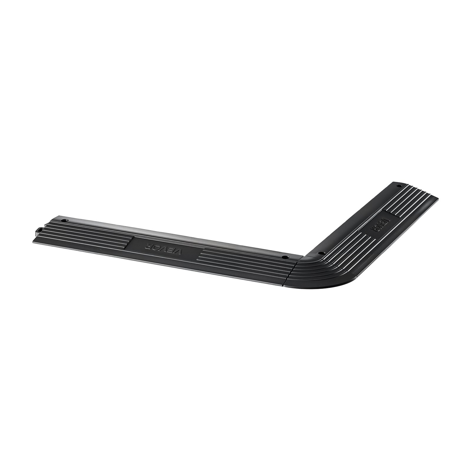 VEVOR 11 szt. Sekcja rampy do wykładziny podłogowej w garażu, rampa wjazdowa 31 x 6 cm do płytek zatrzaskowych, rampa PP z 4 narożnikami, antypoślizgowa do podłóg warsztatowych, garażowych, płytek zatrzaskowych, TYLKO do mat drenażowych VEVOR