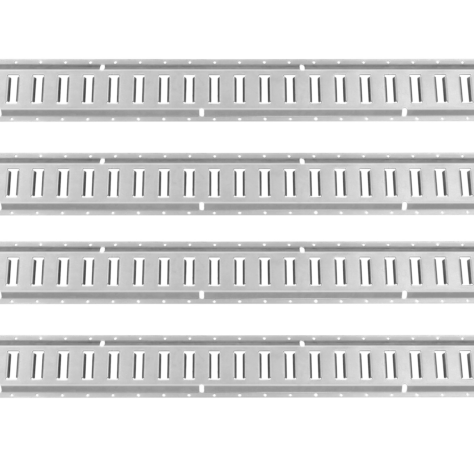 Zestaw szyn E-Track VEVOR, 24 elementy, 1524 mm, zestaw szyn E-Track, w tym 8 stalowych szyn, 8 kotew O-ring i 8 pasów mocujących z pierścieniem D, akcesoria zabezpieczające do motocykli i rowerów, nośność 907 kg