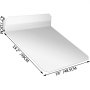 VEVOR Plate Compactor Pad, Plate Compactor Tamper Pad, Plate Tamper Pad, Tamper Plate Mat for Wacker Plate Compactors, Soil Compactor Machine Base Plate Cover Kit with Mounting Clips