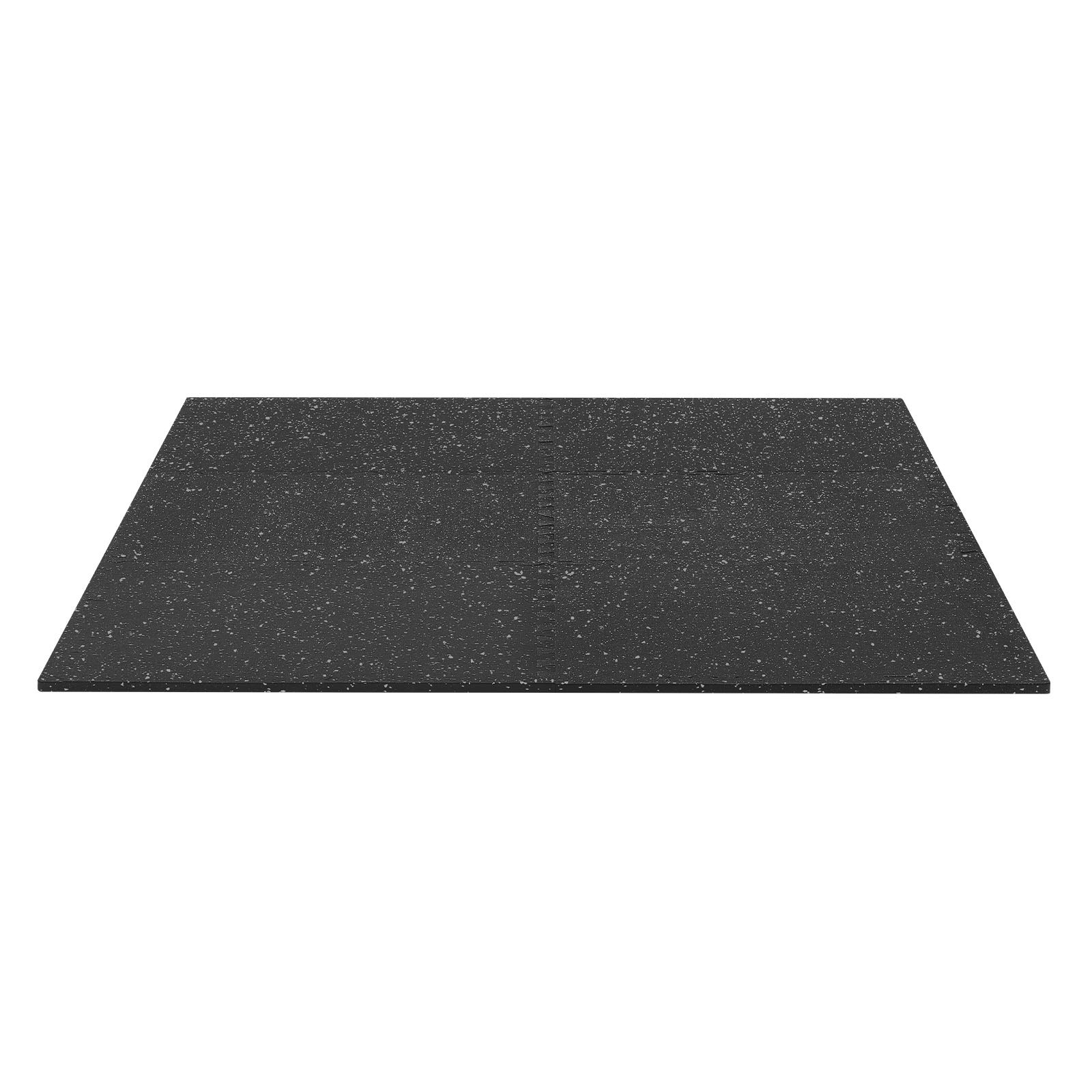 VEVOR 6 x Puzzle Mat Mat ochronna na podłogę 610 x 610 x 14 mm, mata z pianki EVA o wysokiej gęstości, mata fitness z możliwością łączenia, mata gimnastyczna, mata sportowa, mata treningowa (czarna) z szarymi kropkami