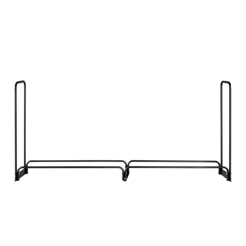 Metalowy stojak na drewno opałowe VEVOR, 257 x 36 x 117 cm, metalowy schron na drewno opałowe, maks. obciążenie 300 kg, stojak na drewno opałowe, przechowywanie drewna opałowego, pomoc w układaniu na werandach, tarasach i w ogrodach