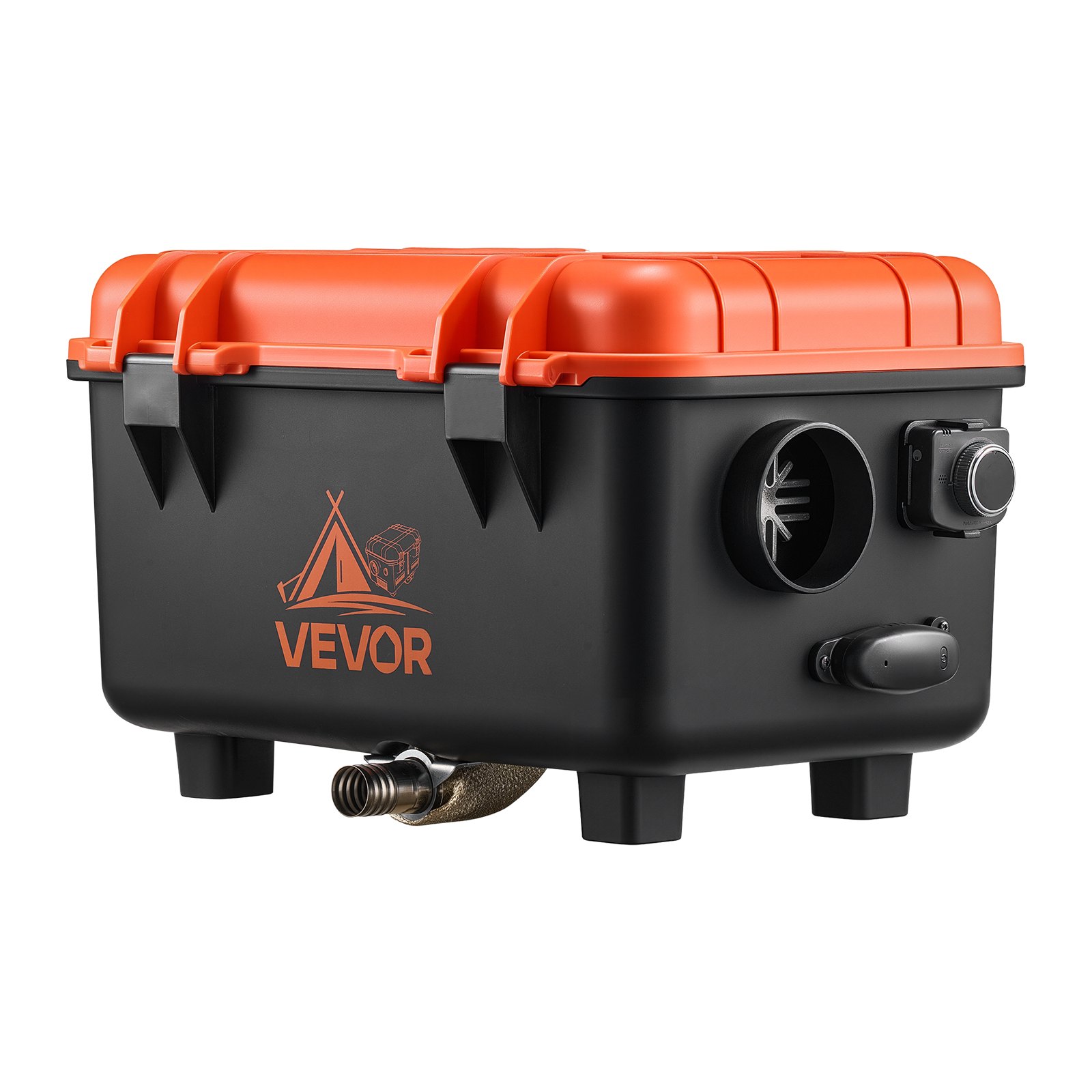 VEVOR Nagrzewnica powietrza na olej napędowy 5-8KW DC 12 V/24 V Przenośna nagrzewnica postojowa (wszystko w jednym) z pilotem i ekranem LCD, niski poziom hałasu, zbiornik paliwa 4 l do samochodów ciężarowych i kamperów