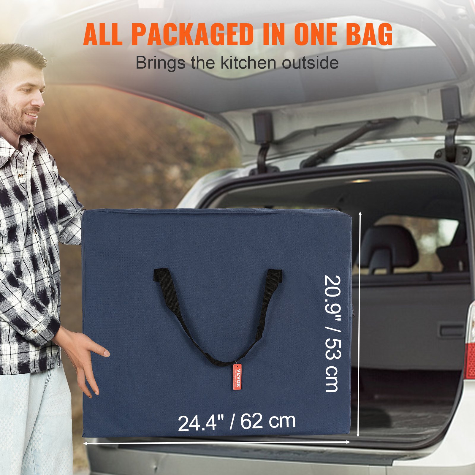 VEVOR składana kuchnia kempingowa przenośna torba do przechowywania na zewnątrz kuchnia aluminiowa