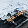 Bagażnik dachowy na narty i snowboard VEVOR, uniwersalny bagażnik na narty na dach samochodu, 31,7 cala, pasuje do większości poprzeczek, przewozi do 6 par nart lub 4 snowboardy, aluminiowy bagażnik na narty snowboardowe z blokadą i gumową wyściółką