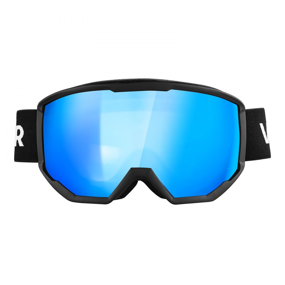 Gogle narciarskie VEVOR, cylindryczne soczewki z powłoką Ice Blue Revo, gogle motocrossowe OTG z powłoką przeciwmgielną, ramka z TPU i struktura wentylacyjna, gogle motocyklowe do jazdy na nartach, snowboardzie i kolarstwie
