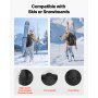 Torba na buty narciarskie VEVOR, plecak podróżny 65 l na buty snowboardowe, z wodoodporną powłoką zewnętrzną i dnem, 1680D Oxford, torba na narty, snowboardy, kaski, gogle, rękawice i akcesoria (czarna)