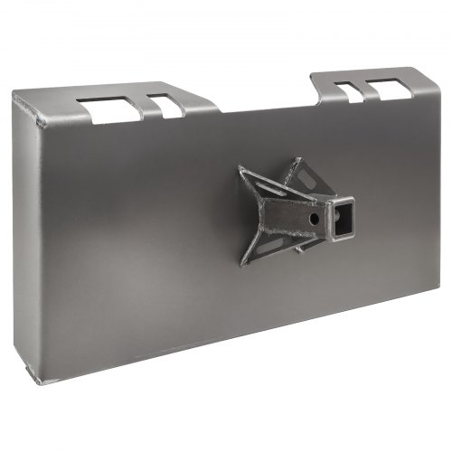 Płyta montażowa VEVOR 6,35 mm do ładowarek kołowych, płyta szybkiego montażu z zaczepem przyczepy 6 cm, kompatybilna z ładowarkami kołowymi i ciągnikami marek Deere, Kubota, Bobcat, Mahindra