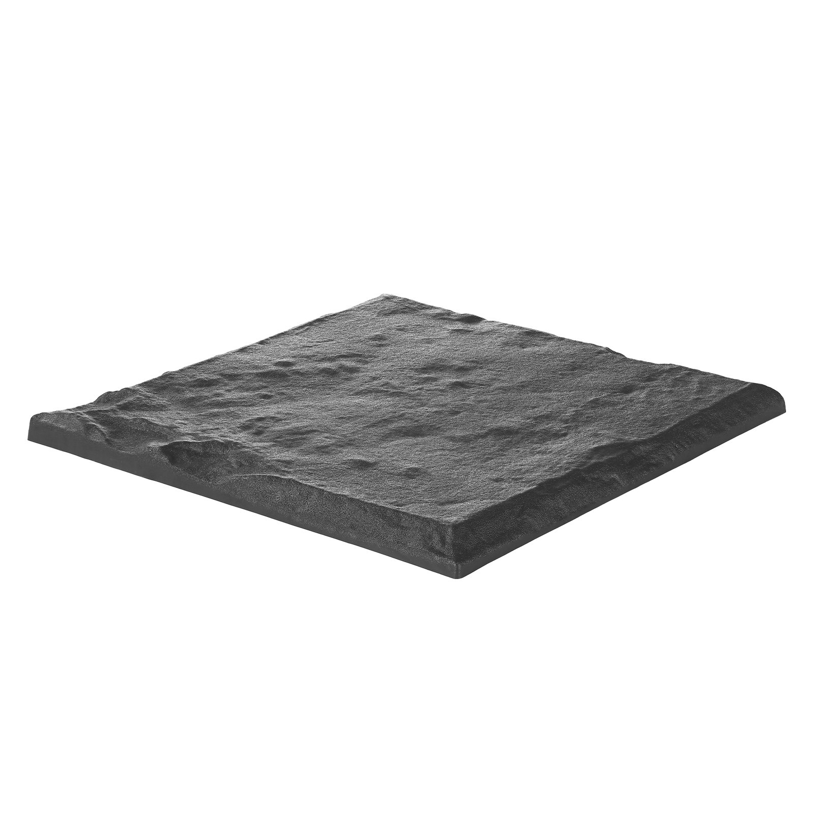 VEVOR Kamienie do ścieżek ogrodowych, 4 sztuki, 395 x 395 mm, dekoracyjna płyta chodnikowa z palikami do wbijania w ziemię, plastikowa kostka brukowa do ścieżek, płyta kamienna z żywicy PC+ABS, wygląd kamienia do trawnika, patio, kolor szary