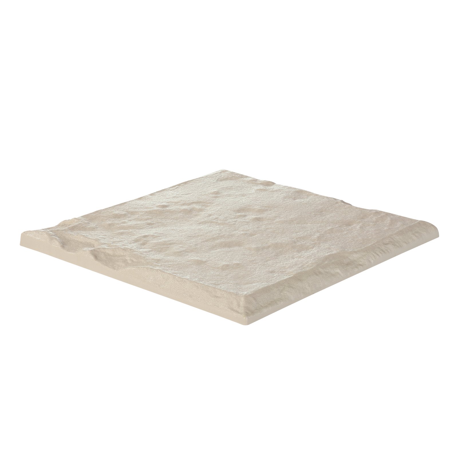 VEVOR Kamienie ogrodowe, 4 sztuki, 395 x 395 mm, dekoracyjna płyta chodnikowa z palikami, plastikowa kostka brukowa do ścieżek, wygląd kamienia do trawnika, patio, beżowa
