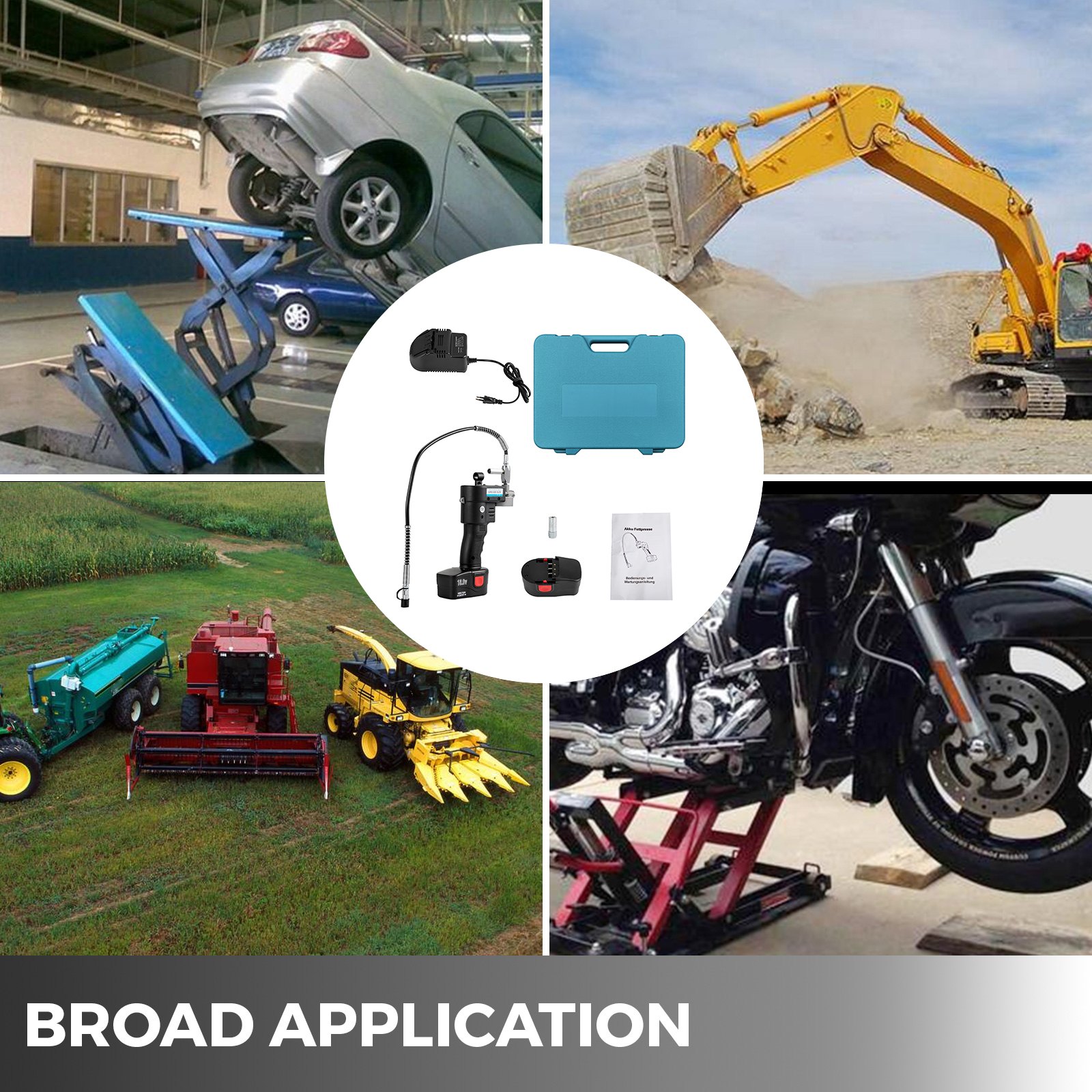 Smarownica elektryczna Smarownica akumulatorowa 18V 500G