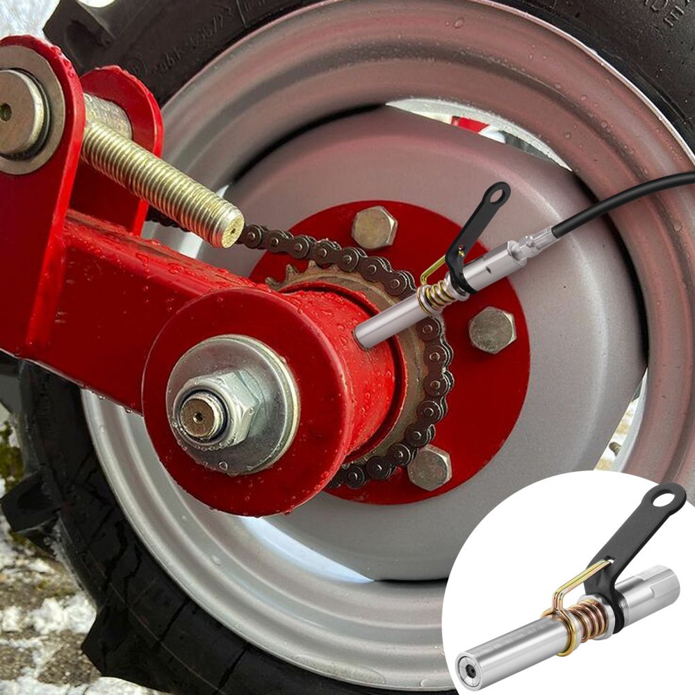 Szybkozłącze smarownicy VEVOR, 2 sztuki, wysokociśnieniowe 10 000 PSI, 6 szczęk z blokadą, szybkozłączka Końcówka smarownicy z wężem/środkiem do czyszczenia złączek Zerk Kompatybilna ze wszystkimi smarownicami Zo 1/8